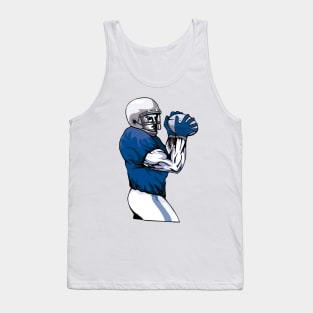 Quarterback Passing Ball Retro Tank Top